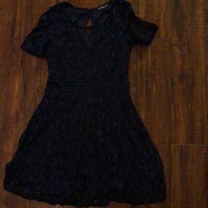 Navy blue mini dress